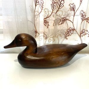 Vintage 16 inch Wooden Duck Decoy 3 pounds